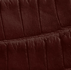  半霧面短吻鱷魚皮 - 勃艮第紅