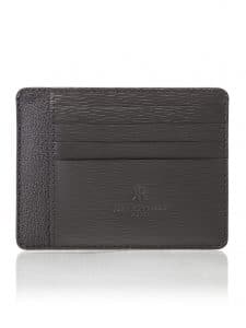 CNI Cardholder black embossed calf