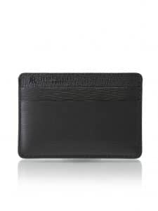 "Essentiel" Slim Cardholder embossed calf black