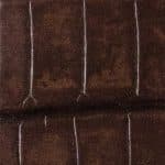  復古短吻鱷魚皮竹節紋漸變 - 復古褐