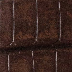  復古短吻鱷魚皮竹節紋漸變 - 復古褐