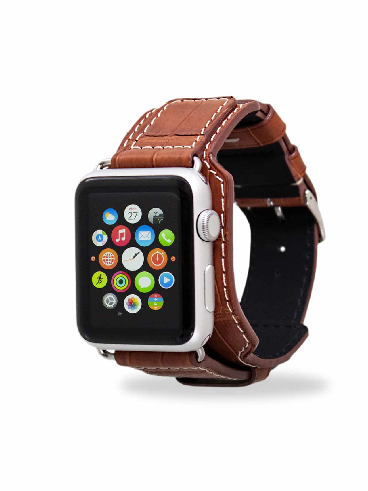 apple watch bands alligator brown