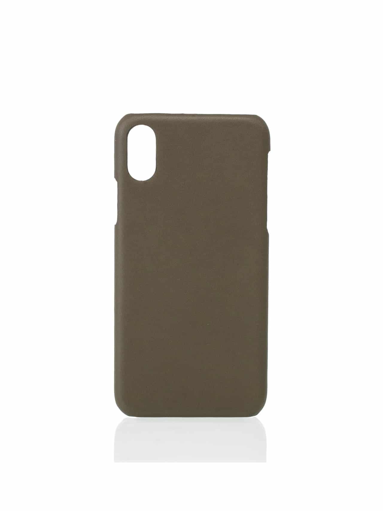 Iphone case kaki leather
