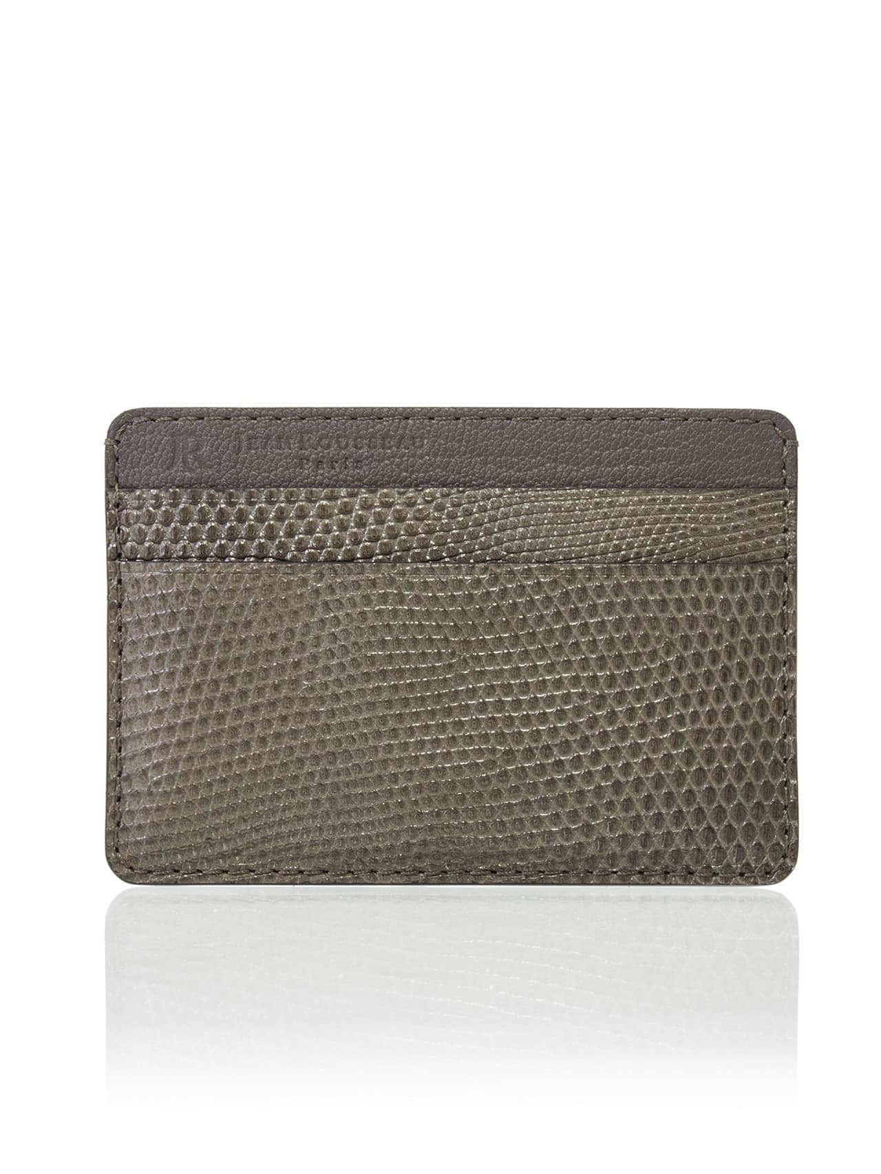 Card holder stingray grey kaki brown
