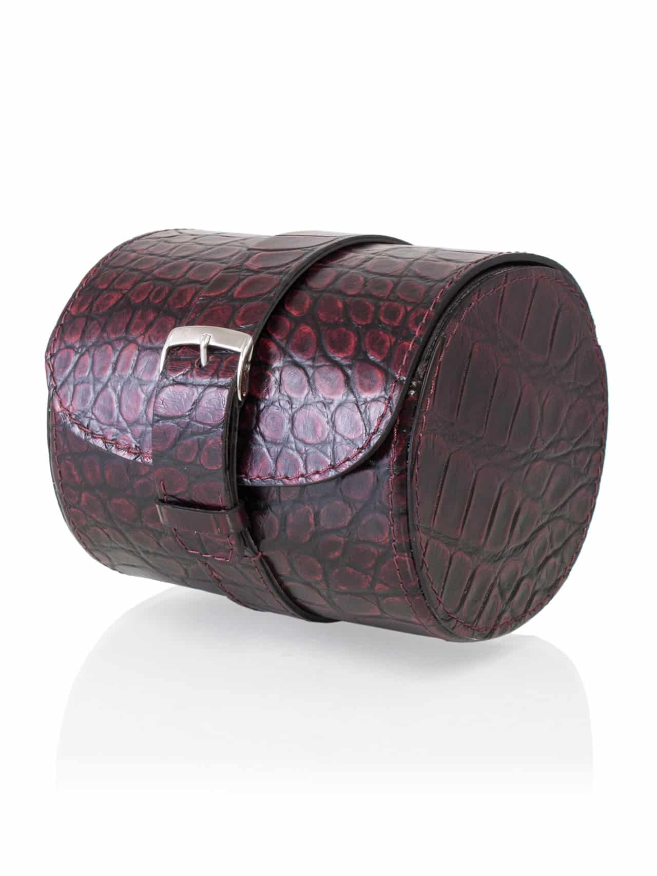 Watch case brown crocodile exception luxury