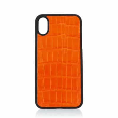 iphone case apple orange crocodile