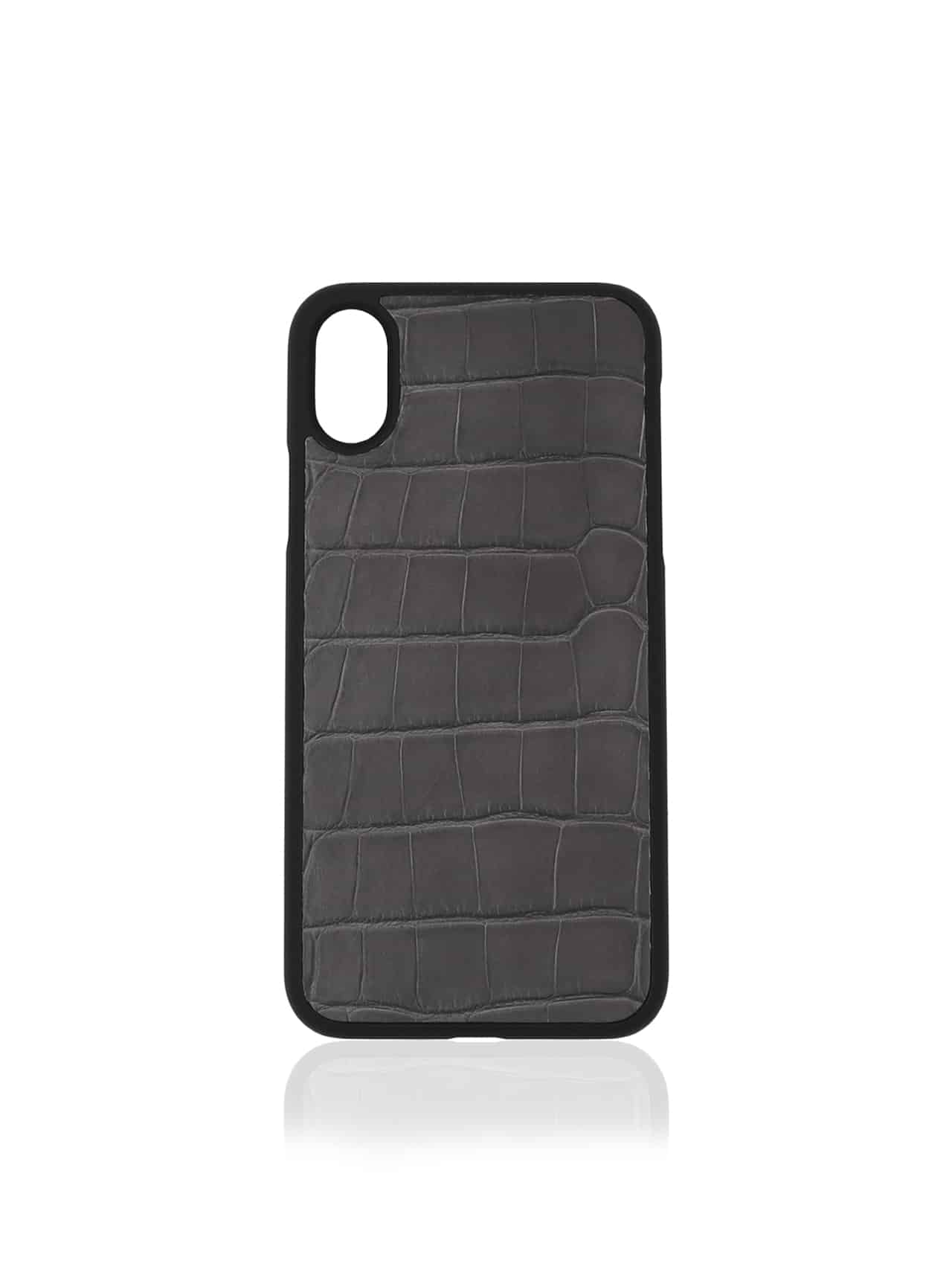 iphone case apple black crocodile