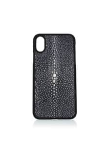 iPhone Xs case black stingray