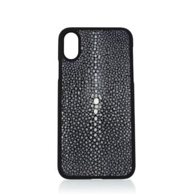 Ihpone Xs case apple black shagreen