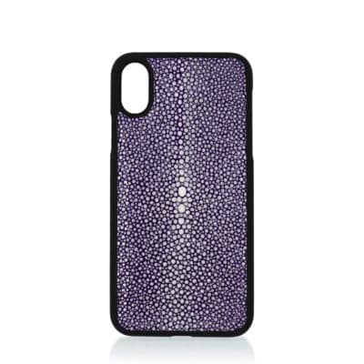 Ihpone Xs case apple blue purple shagreen