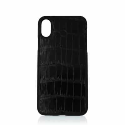 iphone case apple black crocodile