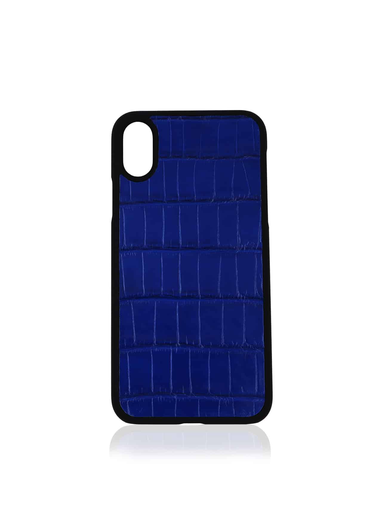 iphone case XS crocodile blue