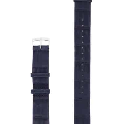 nato strap alligator nubuck blue men
