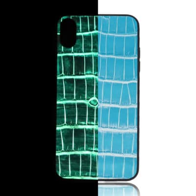 iphone case crocodile apple phosphorescent black green blue