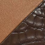  復古短吻鱷魚皮 - 褐色