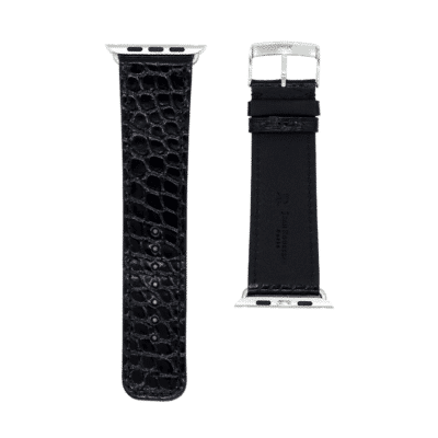 <span class="cat_name">Harrods Watch strap</span><br><span class="material_name">Shiny alligator</span><br><span class="color_name">Black</span>