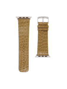 Apple watch strap classic alligator shiny beige