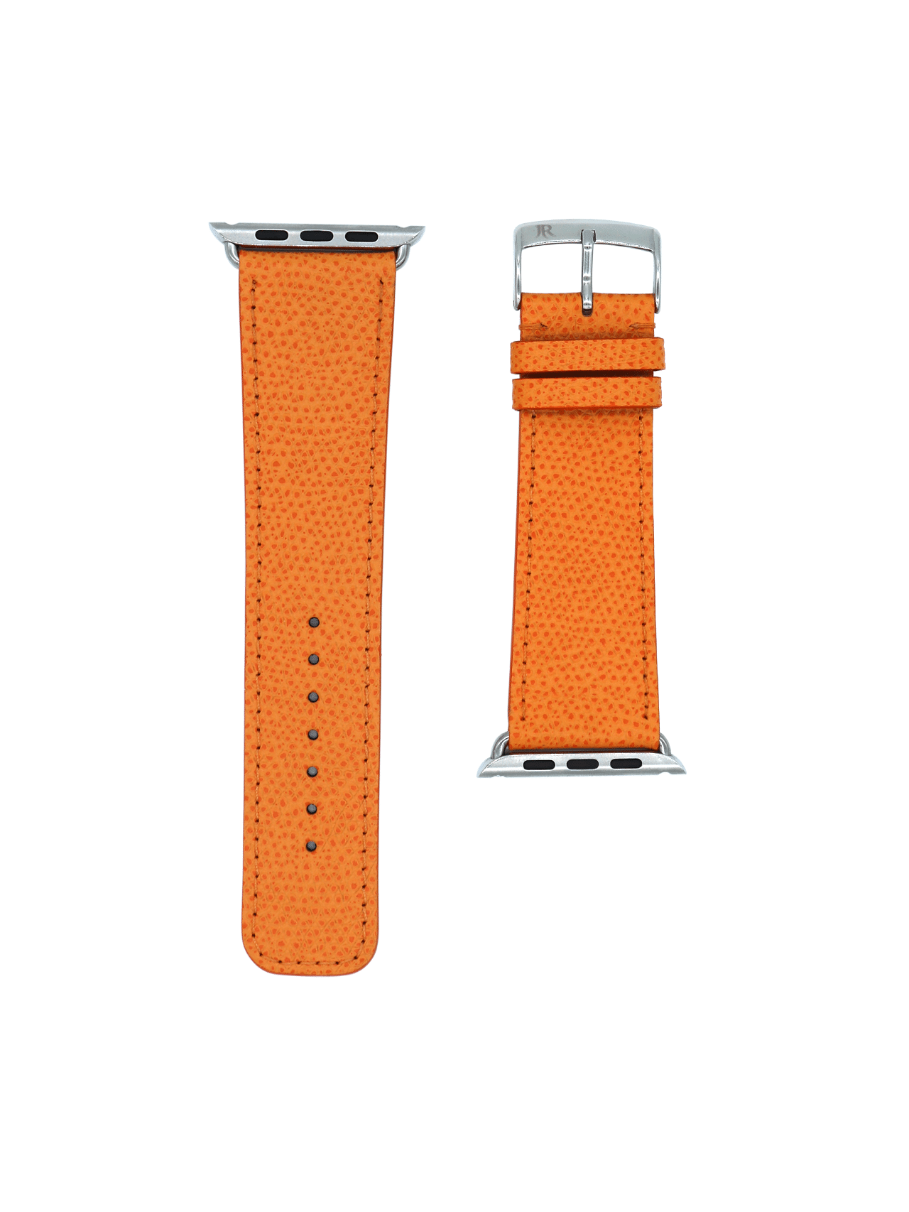 Apple watch band pebble calf orange Men
