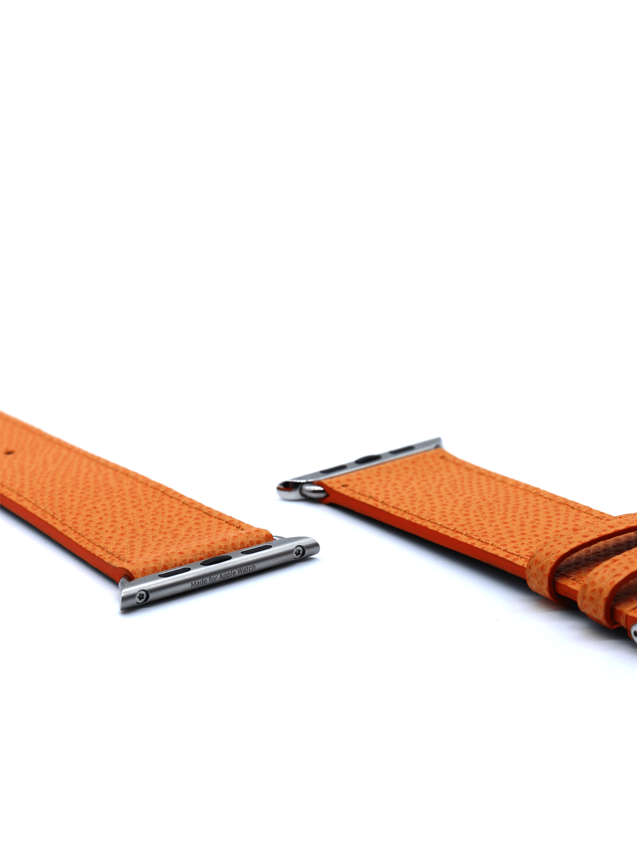 Classic Apple watch band calf orange Men