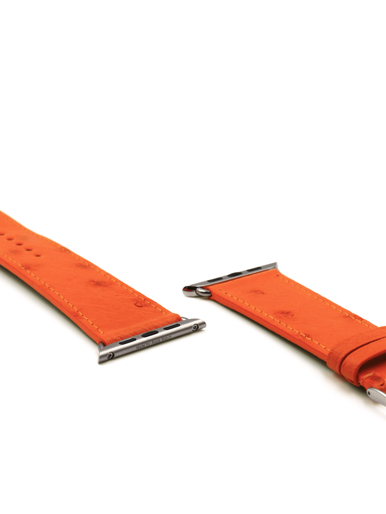 Classic Apple watch band Ostrich orange men