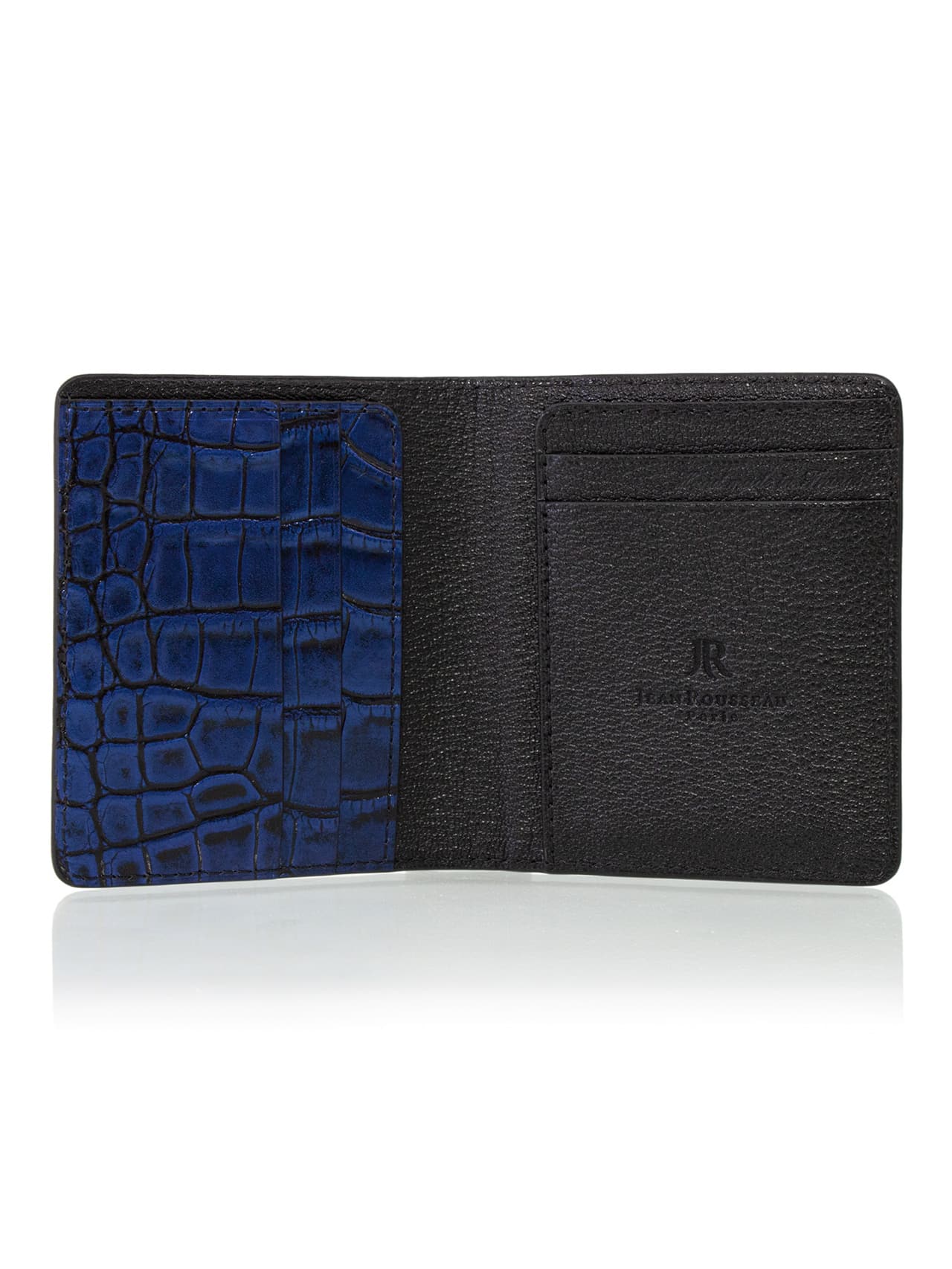card holder blue alligator