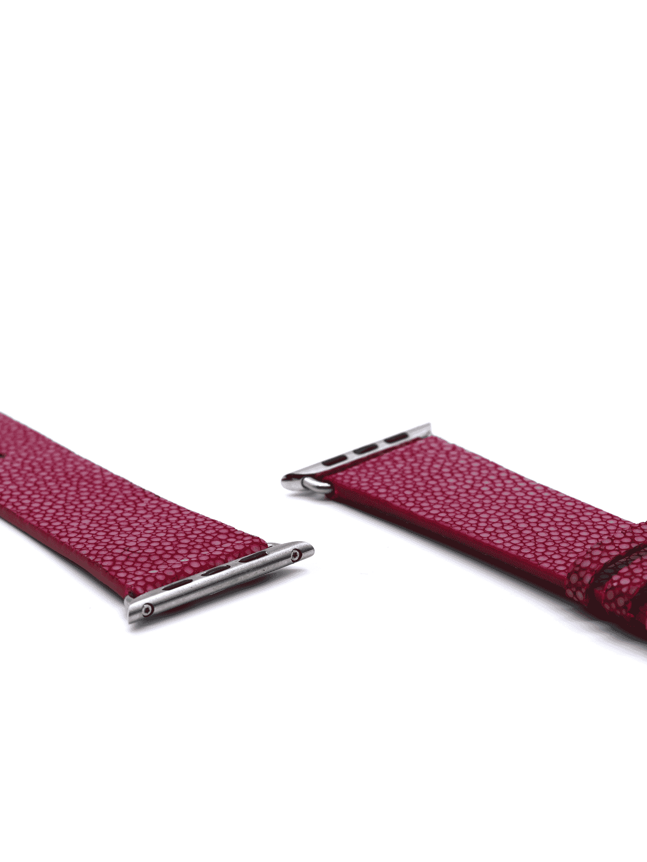 apple watch strap shagreen pink red