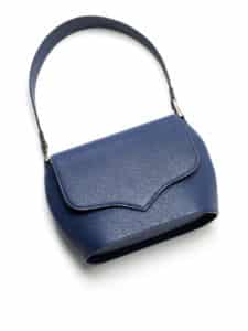 Sam handbag blue embossed calf