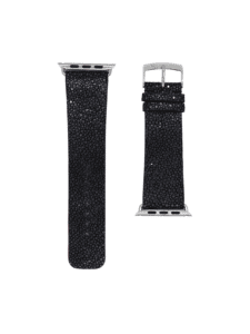 APPLE WATCH STRAP CLASSIC BLACK STINGRAY