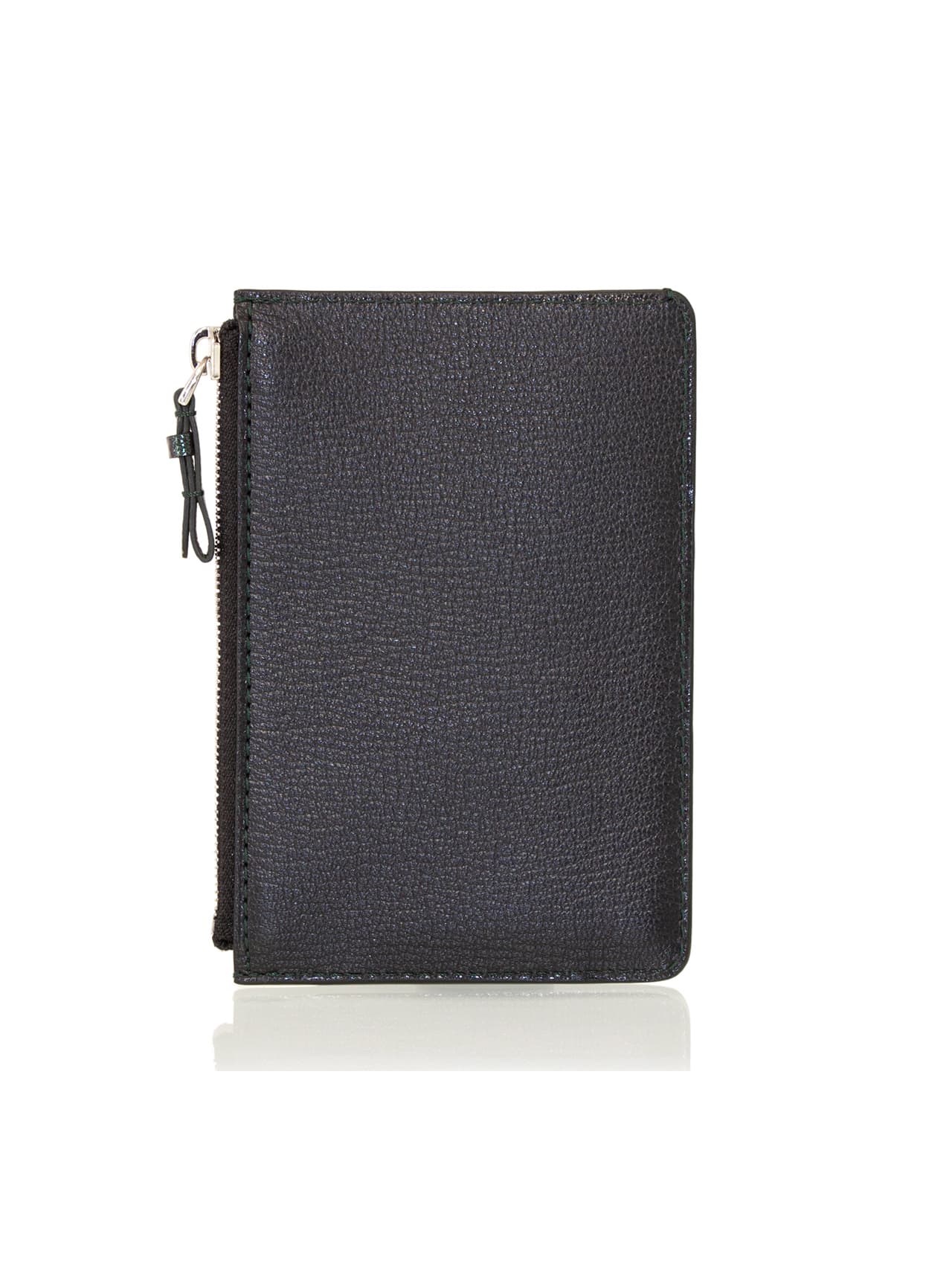 Business card holder crocodile blue green