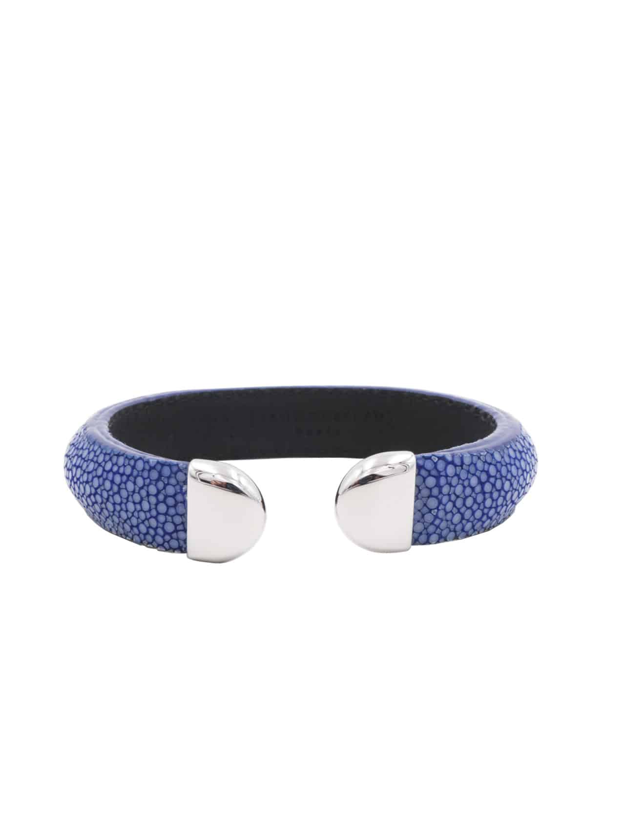 bracelet jean rousseau shagreen blue