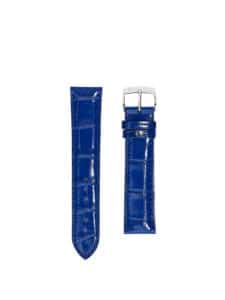 Watch strap alligator 3.5 electric blue