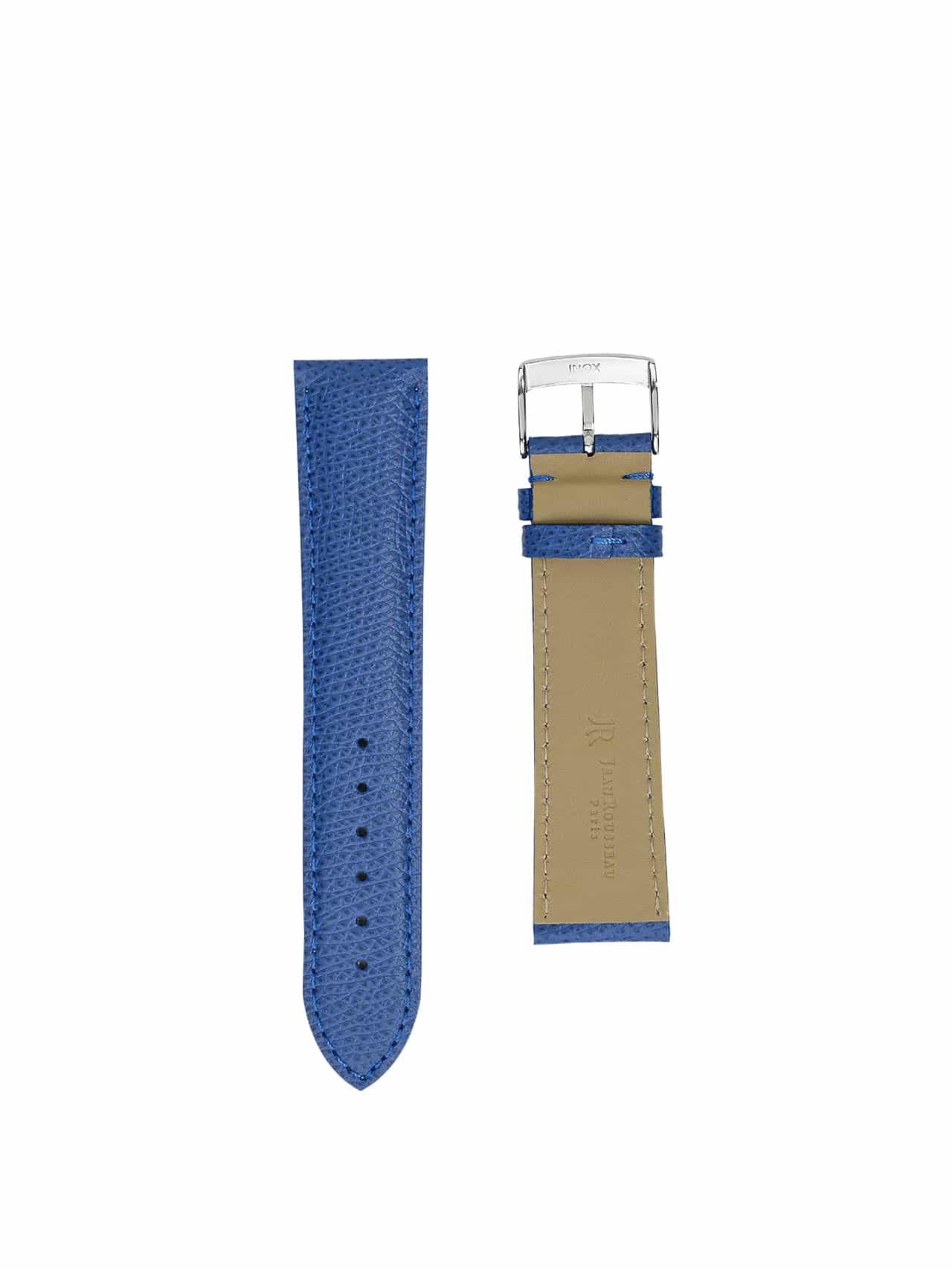 watch strap crocodile jean rousseau blue