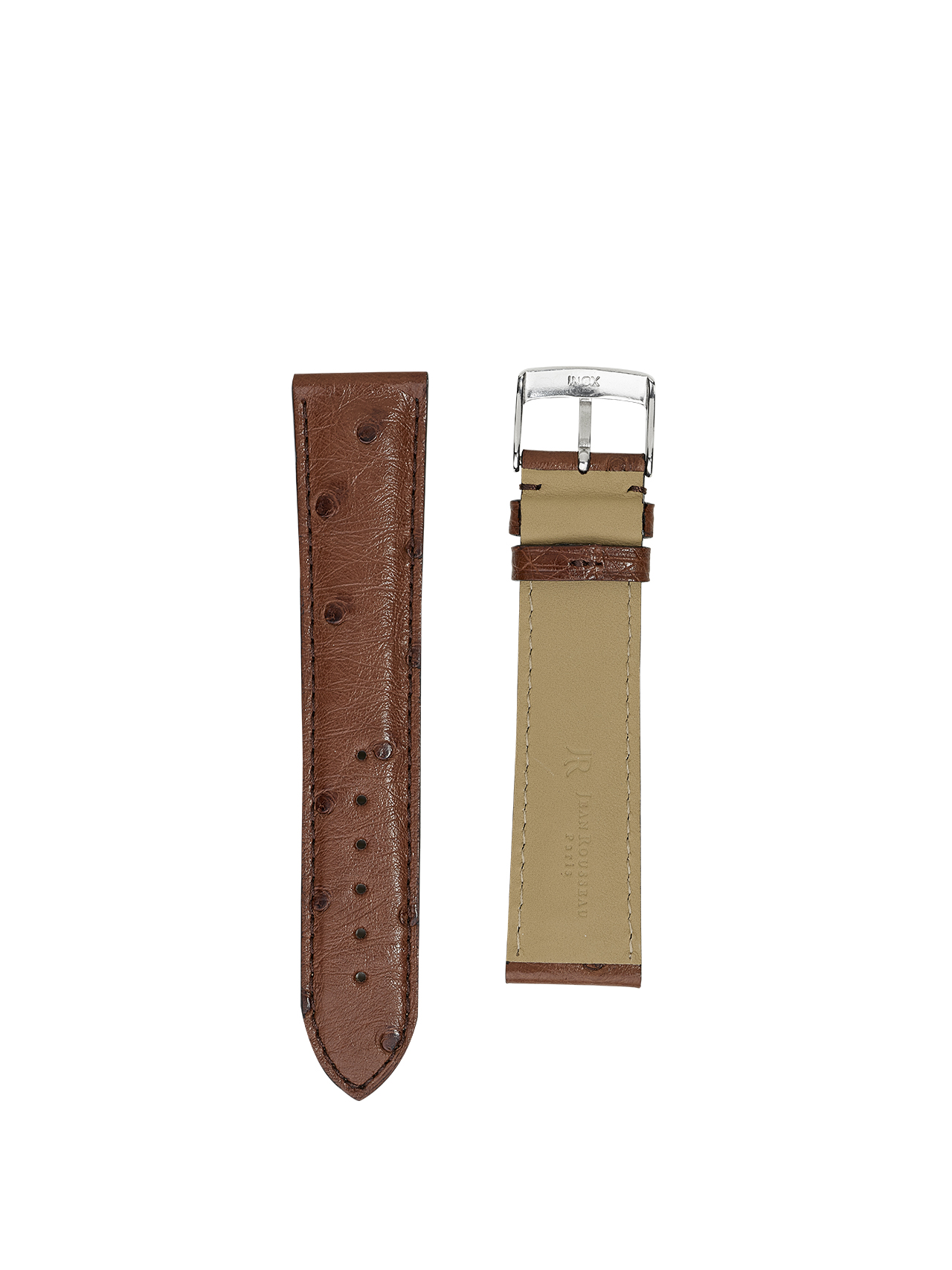 watch strap crocodile ostrich brown