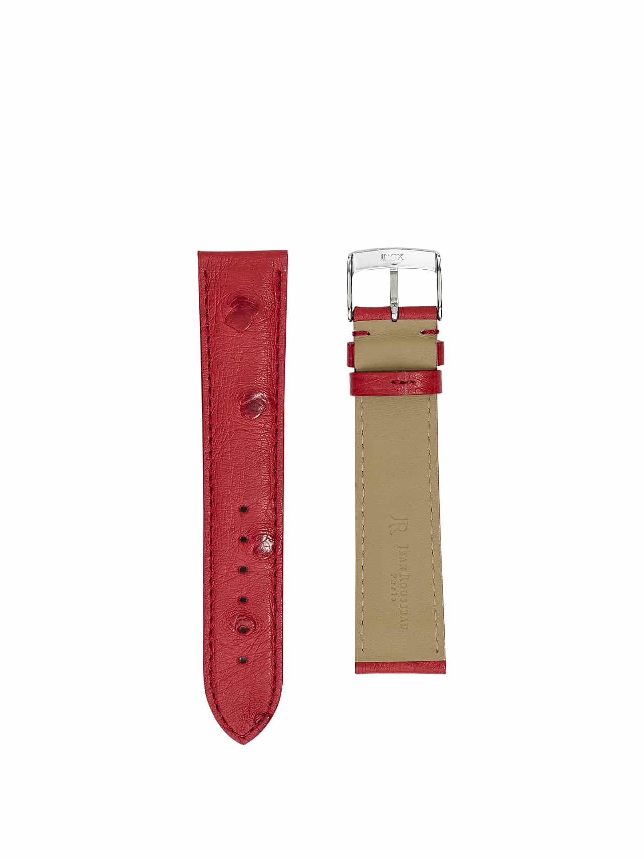 watch strap crocodile ostrich pink