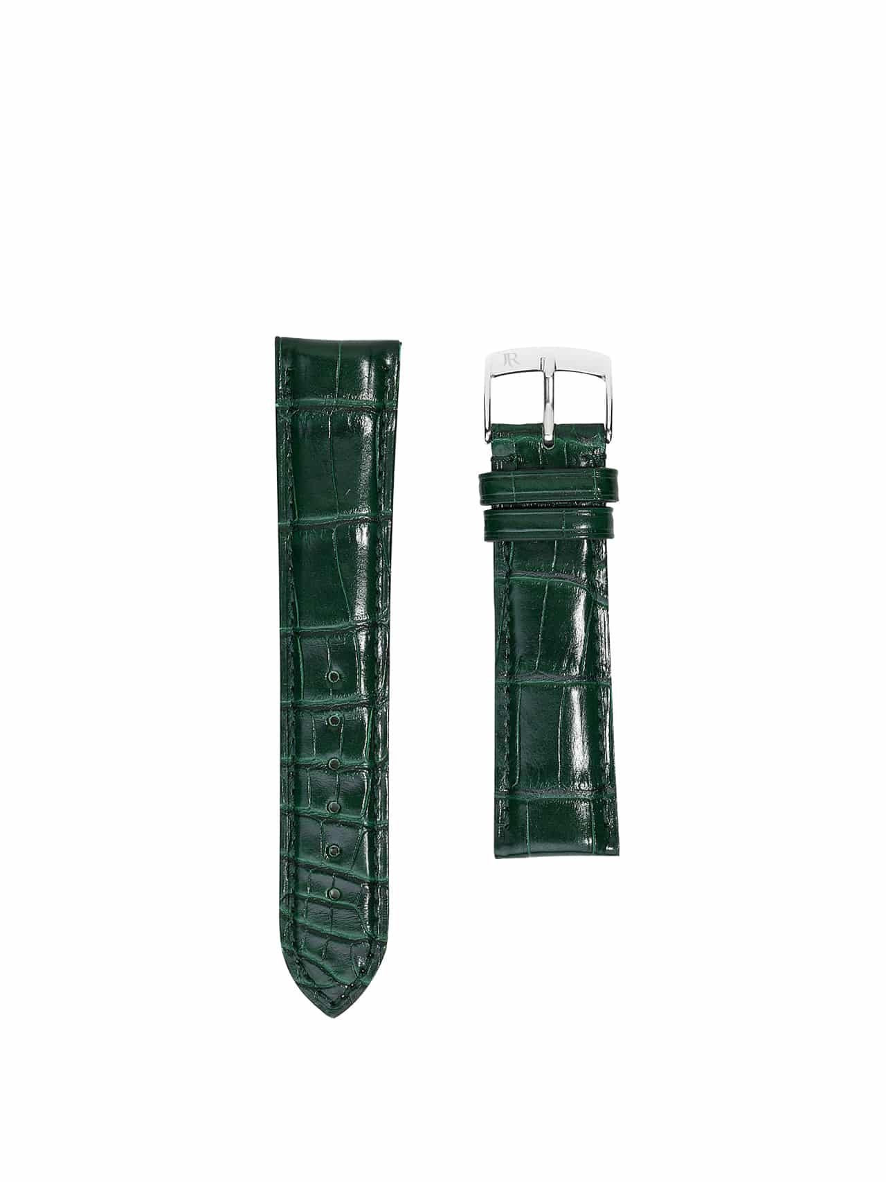 jean rousseau crocodile watch strap green