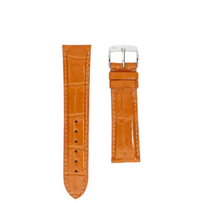 watch strap crocodile orange