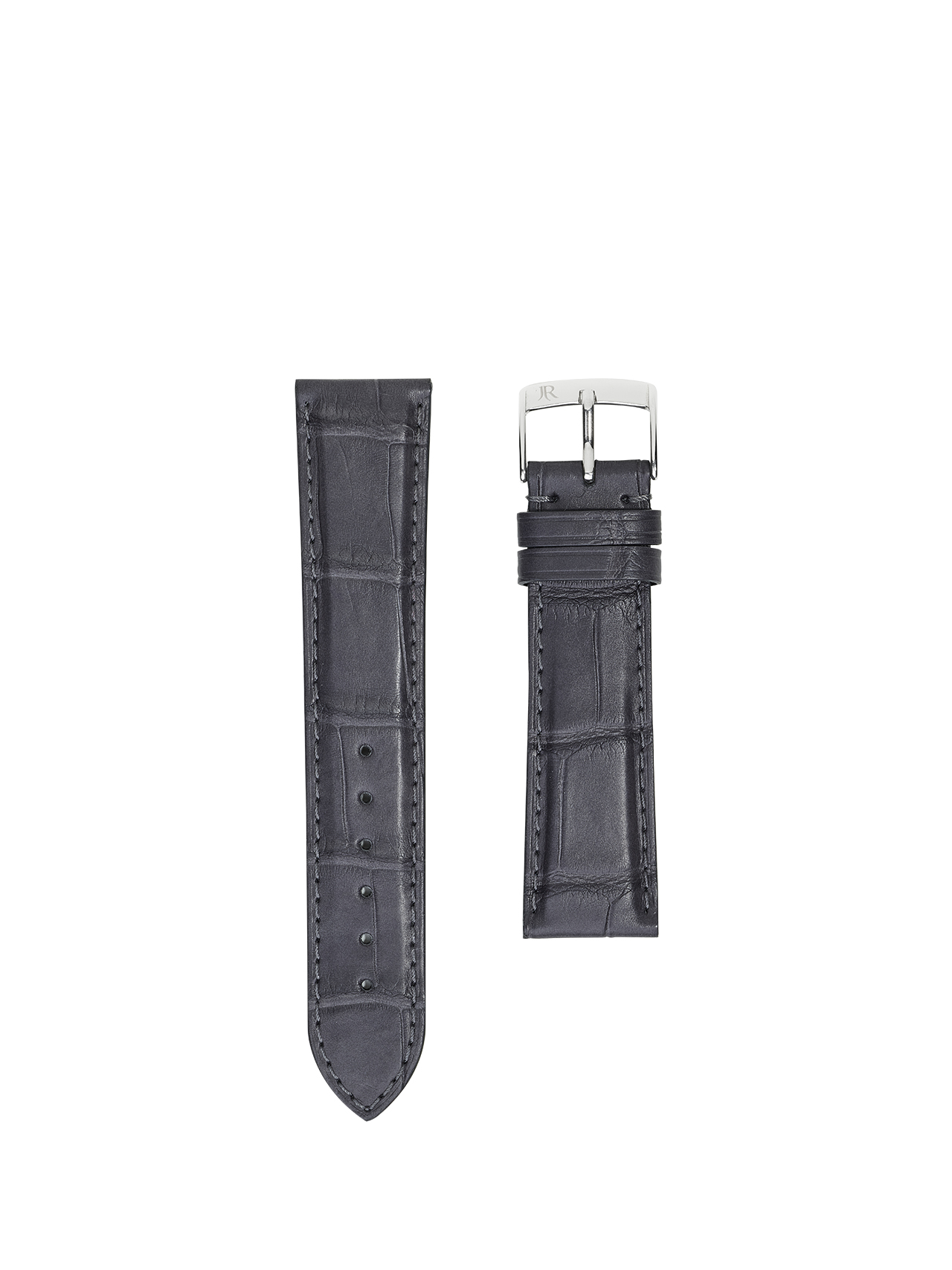 watch strap crocodile jean rousseau grey blue pink