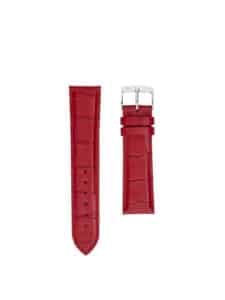 Watch strap alligator 3.5 carmine red