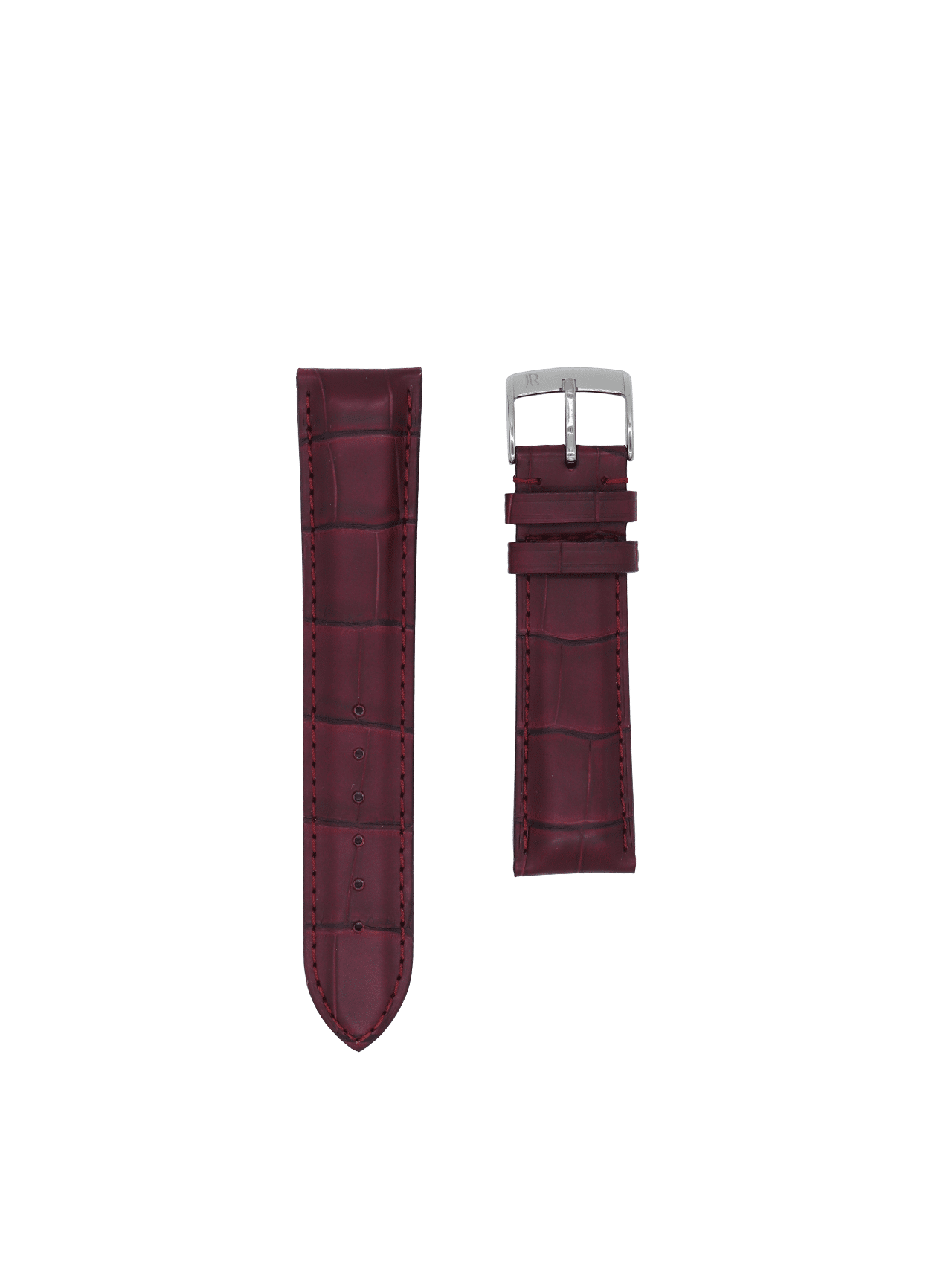 jean rousseau watch straps leather crocodile brown