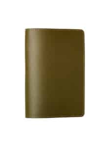 Passport cover veg tan calf khaki