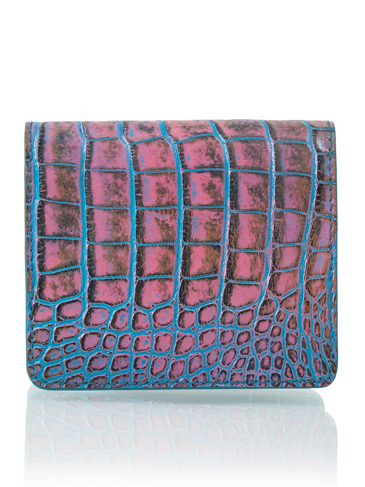 jean rousseau pink blue wallet card holder