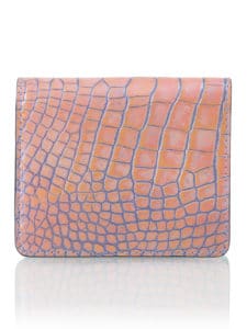 短吻鱷魚皮簡便皮夾