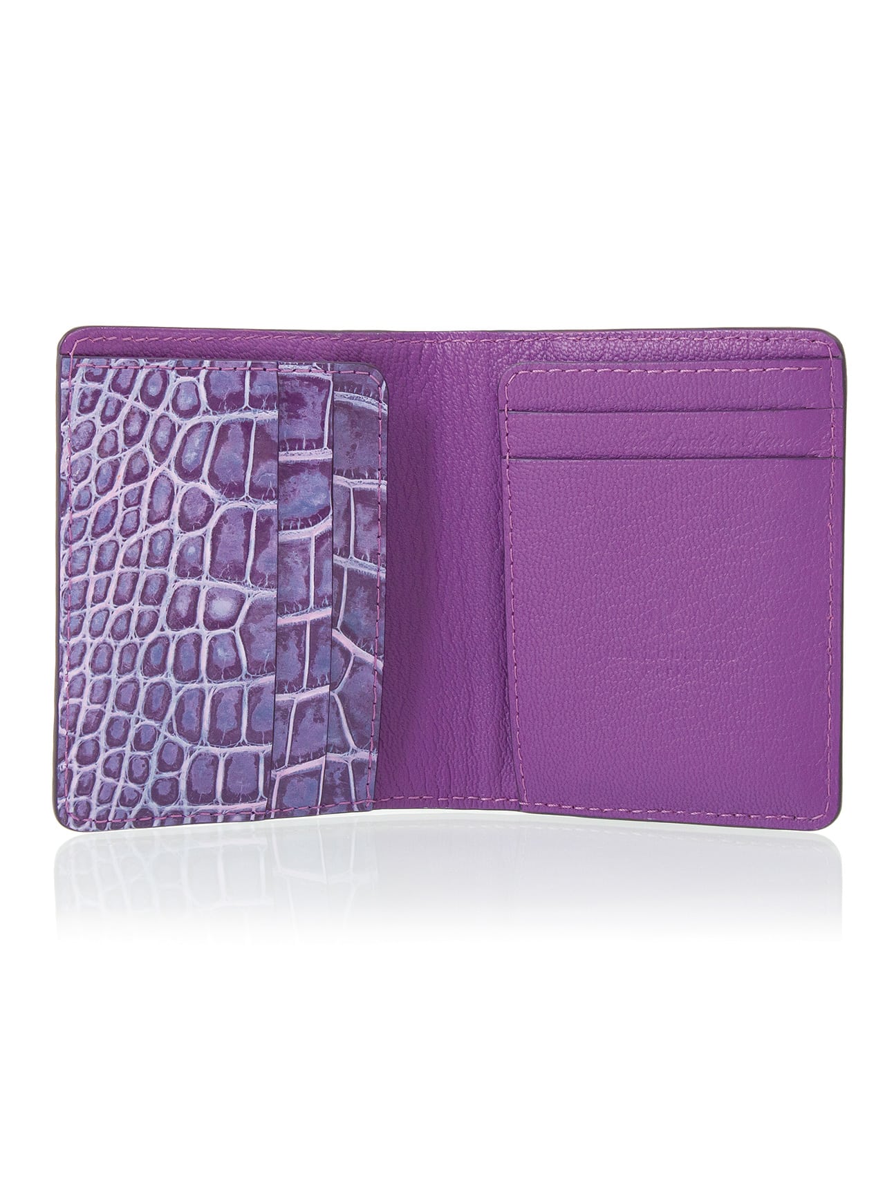 jean rousseau pink blue wallet card holder