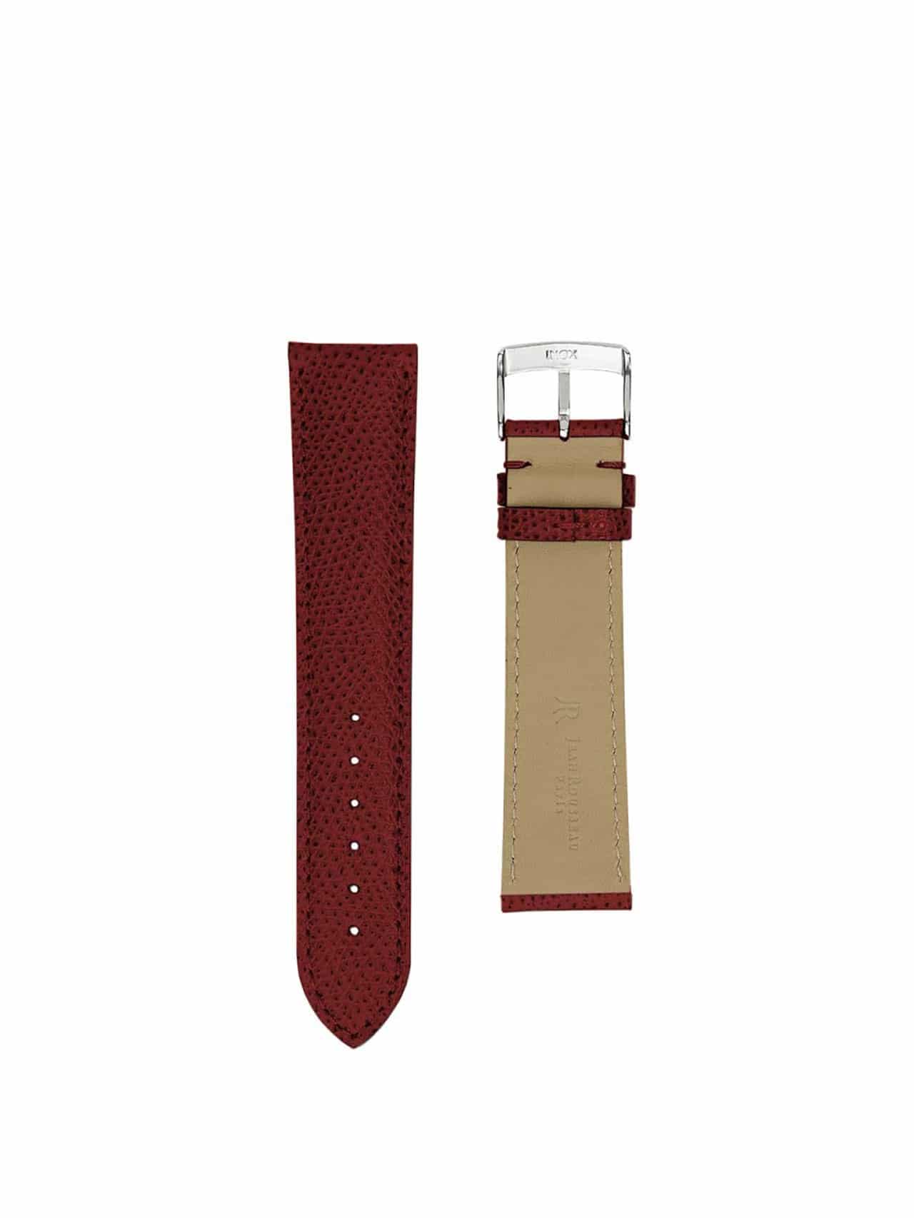 watch strap crocodile jean rousseau red