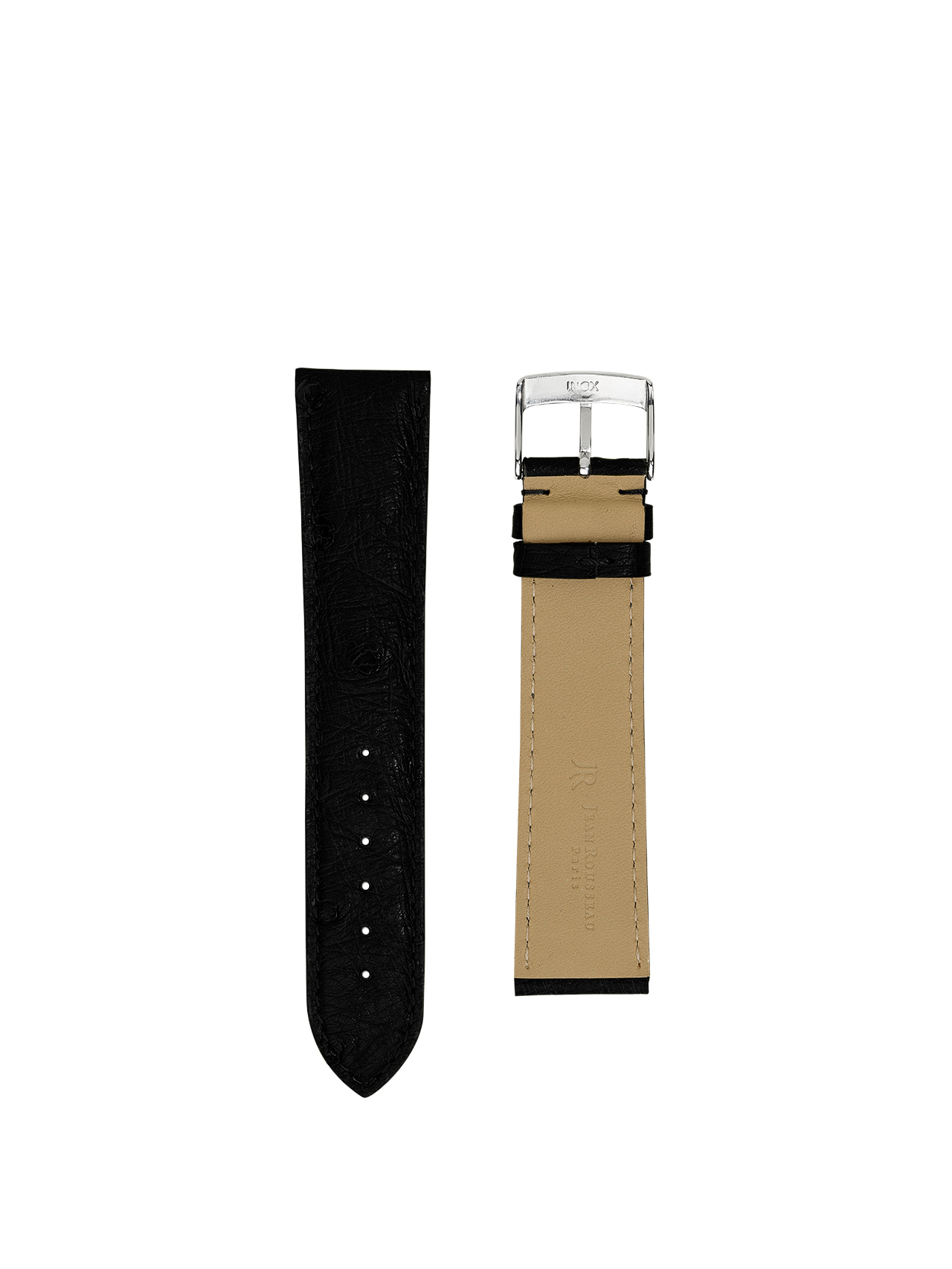 watch strap crocodile jean rousseau black