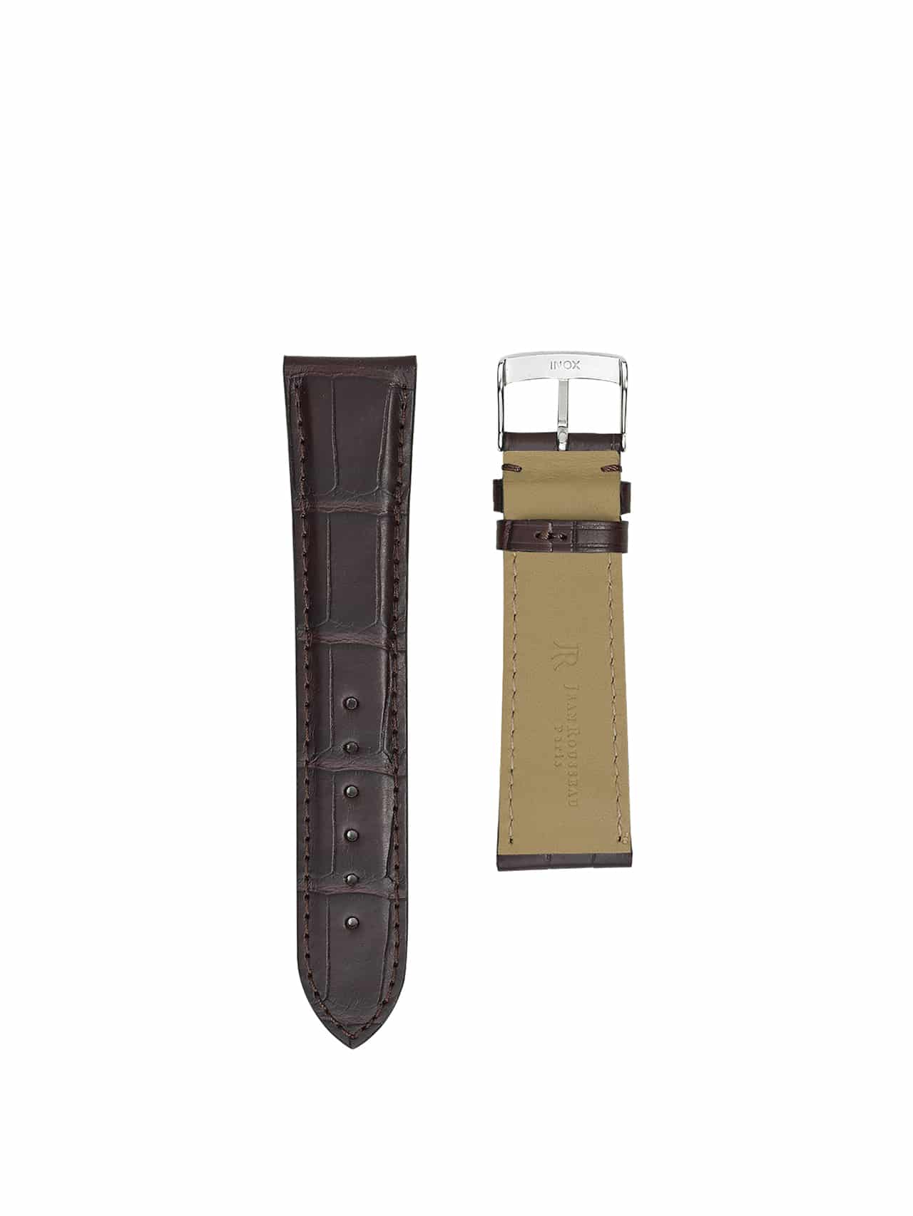 watch strap crocodile purple brown