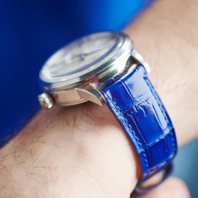 jean rousseau watch strap blue