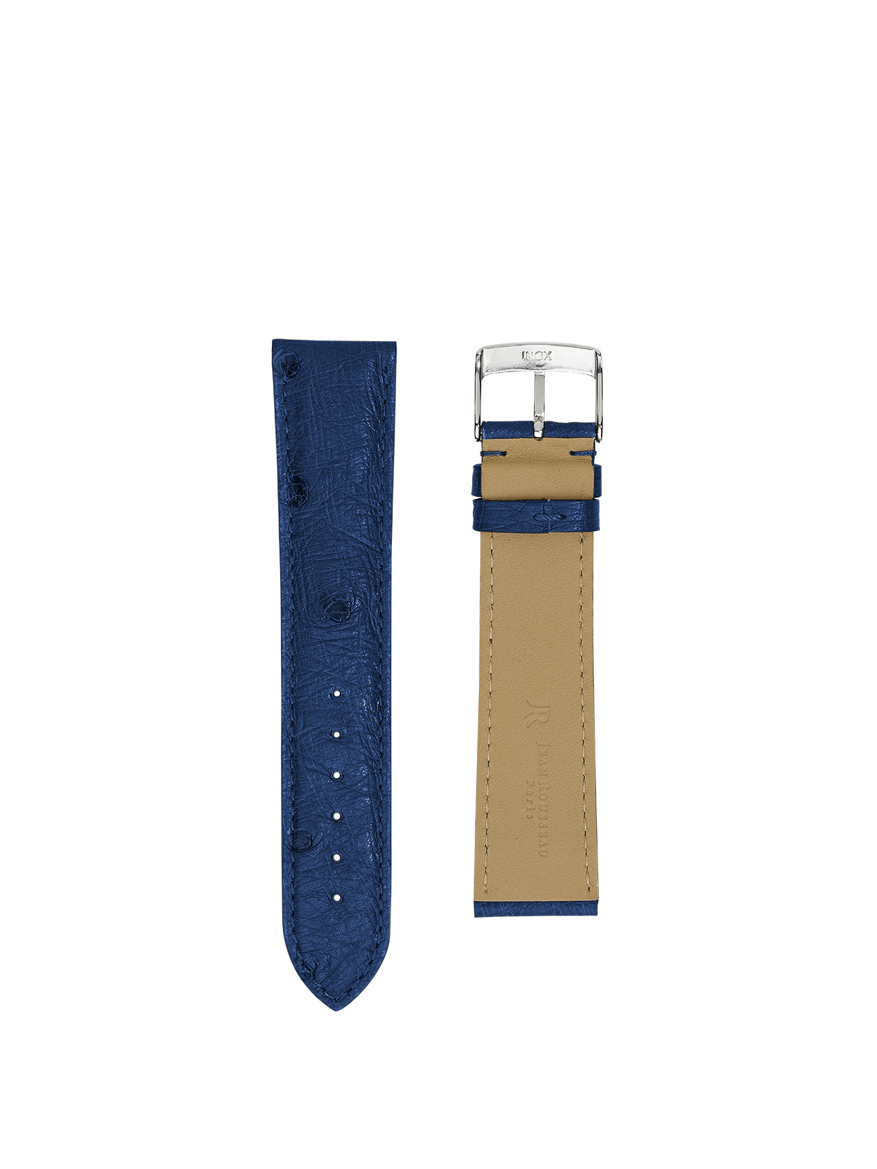 watch strap jean rousseau crocodile blue