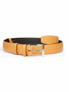 Classic Belt clementine embossed calf