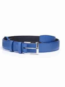 Classic Belt blue cobalt embossed calf